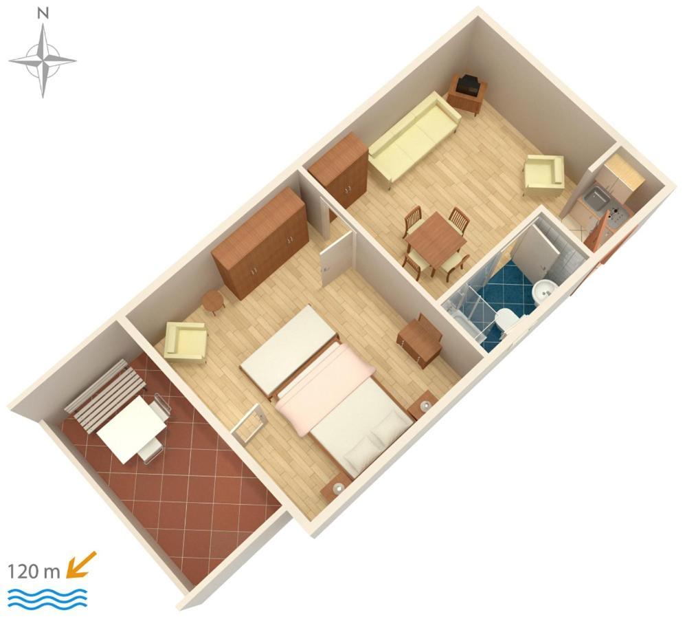 Apartment Novi Vinodolski 5558B Buitenkant foto